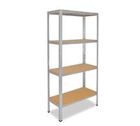 shelfplaza HOME 155x50x40 cm Étagère charges lourde en galvanisé avec 4 étagères et une capacité de charge de 175 kg par étagère