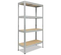 shelfplaza® 180x60x50cm Pro Étagère Charge Lourde galvanisé/Etagere Metal 4 Plateaux/capacité d' étagere métallique 200kg / Meuble Etagere Rangement Garage/etageres Rangement Atelier