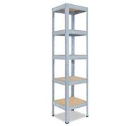 shelfplaza® 200x45x45cm Pro Étagère Charge Lourde galvanisé/Etagere Metal 5 Plateaux/capacité d' étagere métallique 200kg / Meuble Etagere Rangement Garage/etageres Rangement Atelier