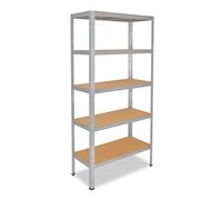 shelfplaza HOME 200x70x50 cm Étagère charges lourde en galvanisé avec 5 étagères et une capacité de charge de 175 kg par étagère
