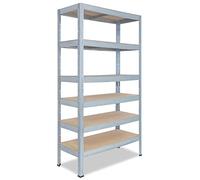 shelfplaza® 230x30x60cm Pro Étagère Charge Lourde galvanisé/Etagere Metal 6 Plateaux/capacité d' étagere métallique 166kg / Meuble Etagere Rangement Garage/etageres Rangement Atelier