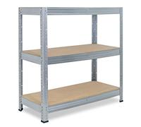 shelfplaza® 90x50x40cm Pro Étagère Charge Lourde galvanisé/Etagere Metal 3 Plateaux/capacité d' étagere métallique 200kg / Meuble Etagere Rangement Garage/etageres Rangement Atelier