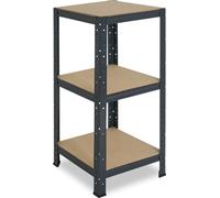shelfplaza HOME 100x40x40 cm Étagère charges lourde en anthracite avec 3 étagères et une capacité de charge de 175 kg par étagère