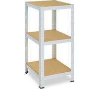 shelfplaza HOME 100x40x40 cm Étagère charges lourde en blanc avec 3 étagères et une capacité de charge de 175 kg par étagère