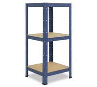 shelfplaza HOME 100x40x40 cm Étagère charges lourde en bleu avec 3 étagères et une capacité de charge de 175 kg par étagère