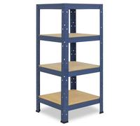 shelfplaza HOME 100x40x40 cm Étagère charges lourde en bleu avec 4 étagères et une capacité de charge de 175 kg par étagère
