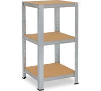 shelfplaza HOME 100x40x40 cm Étagère charges lourde en galvanisé avec 3 étagères et une capacité de charge de 175 kg par étagère
