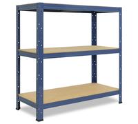 shelfplaza HOME 100x75x50 cm Étagère charges lourde en bleu avec 3 étagères et une capacité de charge de 175 kg par étagère