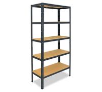 shelfplaza HOME 155x50x40 cm Étagère charges lourde en anthracite avec 5 étagères et une capacité de charge de 175 kg par étagère