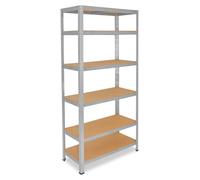 shelfplaza HOME 155x90x30 cm Étagère charges lourde en galvanisé avec 6 étagères et une capacité de charge de 145 kg par étagère