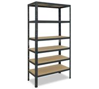 shelfplaza HOME 200x70x50 cm Étagère charges lourde en anthracite avec 6 étagères et une capacité de charge de 145 kg par étagère