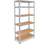 shelfplaza HOME 230x100x30 cm Étagère charges lourde en galvanisé avec 6 étagères et une capacité de charge de 145 kg par étagère