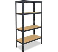 shelfplaza HOME 230x100x60 cm Étagère charges lourde en anthracite avec 4 étagères et une capacité de charge de 175 kg par étagère