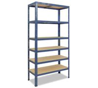 shelfplaza HOME 230x30x45 cm Étagère charges lourde en bleu avec 6 étagères et une capacité de charge de 145 kg par étagère