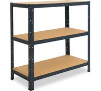 shelfplaza HOME 90x100x50 cm Étagère charges lourde en anthracite avec 3 étagères et une capacité de charge de 175 kg par étagère