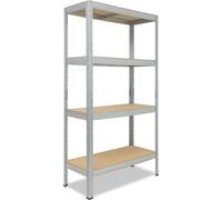 shelfplaza PRO 180x50x30 cm Étagère charges lourde en galvanisé avec 4 étagères et une capacité de charge de 200 kg par étagère