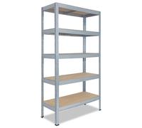 shelfplaza PRO 180x60x50 cm Étagère charges lourde en galvanisé avec 5 étagères et une capacité de charge de 200 kg par étagère