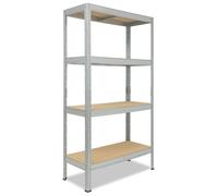 shelfplaza PRO 200x110x30 cm Étagère charges lourde en galvanisé avec 4 étagères et une capacité de charge de 200 kg par étagère