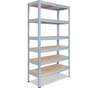 shelfplaza PRO 200x110x30 cm Étagère charges lourde en galvanisé avec 6 étagères et une capacité de charge de 166 kg par étagère