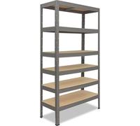 shelfplaza PRO 230x60x30 cm Étagère charges lourde en gris avec 6 étagères et une capacité de charge de 166 kg par étagère