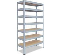 shelfplaza PRO 230x90x30 cm Étagère charges lourde en galvanisé avec 7 étagères et une capacité de charge de 142 kg par étagère
