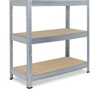 shelfplaza PRO 90x100x45 cm Étagère charges lourde en galvanisé avec 3 étagères et une capacité de charge de 200 kg par étagère