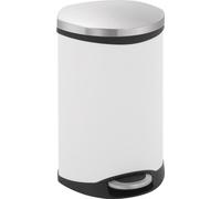Shell Bin 18 litres, EKO - Blanc, inox mat