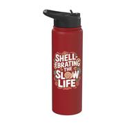 Shell réprimande The Slow Life - Funny Snail Stainless Steel Insulated Water Bottle