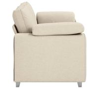 SHELL© SOFA 3 PERSONNES - Large Canapé - 3 PLACES - Beige 180x80x82 cm Tissu en lin mélangé C6120
