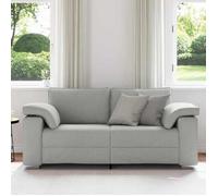 SHELL© SOFA 3 PERSONNES - Large Canapé - 3 PLACES - Gris nuage 180x80x82 cm tissu C6119