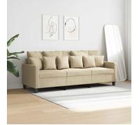 SHELL© SOFA-Canapé salon - 3 places - (par siège) : 110 kg - Crème 180 cm Tissu C4714