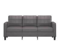 SHELL© SOFA-Canapé salon - 3 places - (par siège) : 110 kg - Gris 180 cm Similicuir C4603