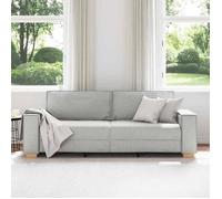 SHELL© SOFA-Canapé salon - 3 places - (par siège) : 110 kg - Gris nuage 220x78x84 cm Tissu C5120