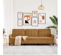SHELL© SOFA-Canapé salon - 3 places - (par siège) : 110 kg - Marron 210 cm Velours C5095