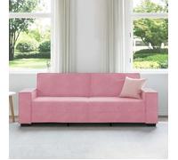SHELL© SOFA-Canapé salon - 3 places - (par siège) : 110 kg - Rose 220x78x84 cm Velours C5133