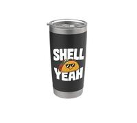Shell Yeah - Jeu de mots drôle de tacos Gobelet isotherme en acier inoxydable double paroi