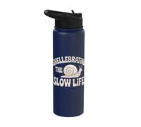 Shellebrating The Slow Life Snail Shell Slow Life Stainless Steel Insulated Water Bottle