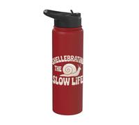 Shellebrating The Slow Life Snail Shell Slow Life Stainless Steel Insulated Water Bottle