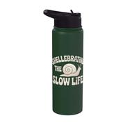 Shellebrating The Slow Life Snail Shell Slow Life Stainless Steel Insulated Water Bottle