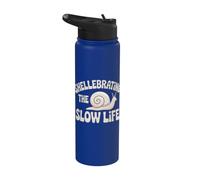 Shellebrating The Slow Life Snail Shell Slow Life Stainless Steel Insulated Water Bottle