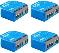 Shelly 1 Gen4- Switch de smart relay,1 canal de 16 A, télécommande sans fil et libre de potentiel pour thehome, pas besoin de hub, Alexa, Apple HomeKit et Google Home, Zigbee & Matter.