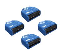Shelly 1 Gen3 - Interrupteur connecté Wi-Fi et Matter à contacts secs, 1 canal - 16A, Commande à distance éclairage par app, Compatible Alexa, Apple Homekit et Google Home, Aucun Hub Requis - Lot de 4