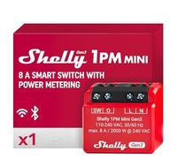 Shelly Actionneur de commutateur 1PM Mini Gen3 – Mesure – Wi‑Fi, Bluetooth