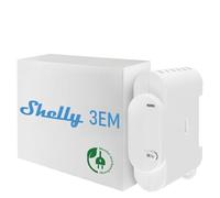 Shelly 3EM | Compteur d'énergie connecté Wi-Fi | Contrôle bidirectionnel | 3 canaux (120A chacun) | Mesure production photovoltaique | Compatible Alexa & Google Home | App iOS Android