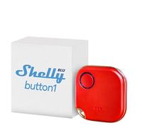 Shelly BLU Button1 Rouge - Bouton télécommande intelligente, Contrôleur Domotique Bluetooth, Commades et Scènes intelligentes, app iOS, Android, Compatible avec BTHome
