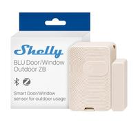 Shelly BLU Door/Window Outdoor ZB Ivoire - Détecteur d'ouverture extérieur | Portail, Garage, Abri, Zigbee et Bluetooth, protection IP55, Capteur d'inclinaison, Pile 5 ans