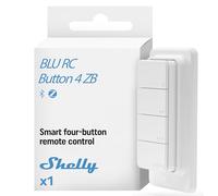 Shelly BLU RC Button 4 ZB - White (Télécommande spécifique à l’appareil, Bluetooth), Télécommande, Blanc