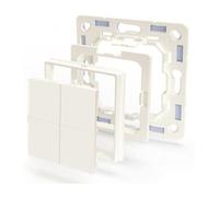 Shelly BLU Wall Switch 4 interrupteur d'éclairage Plastique Ivoire