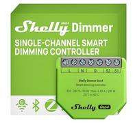 Shelly Dimmer Gen4 - Module variateur de lumière LED sans fil 150W, Gradateur Zigbee, Wi-Fi, Bluetooth avec Matter, Sans fil neutre, Contrôle à distance application, Alexa, Homekit, Google