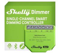Shelly Dimmer Gen4 - Variateur d’intensité Wi-Fi intelligent, certifié opaque, lumières réglables, interrupteur de lumière Zigbee, bande LED, minuterie sans neutre, ne nécessite pas de hub, Alexa